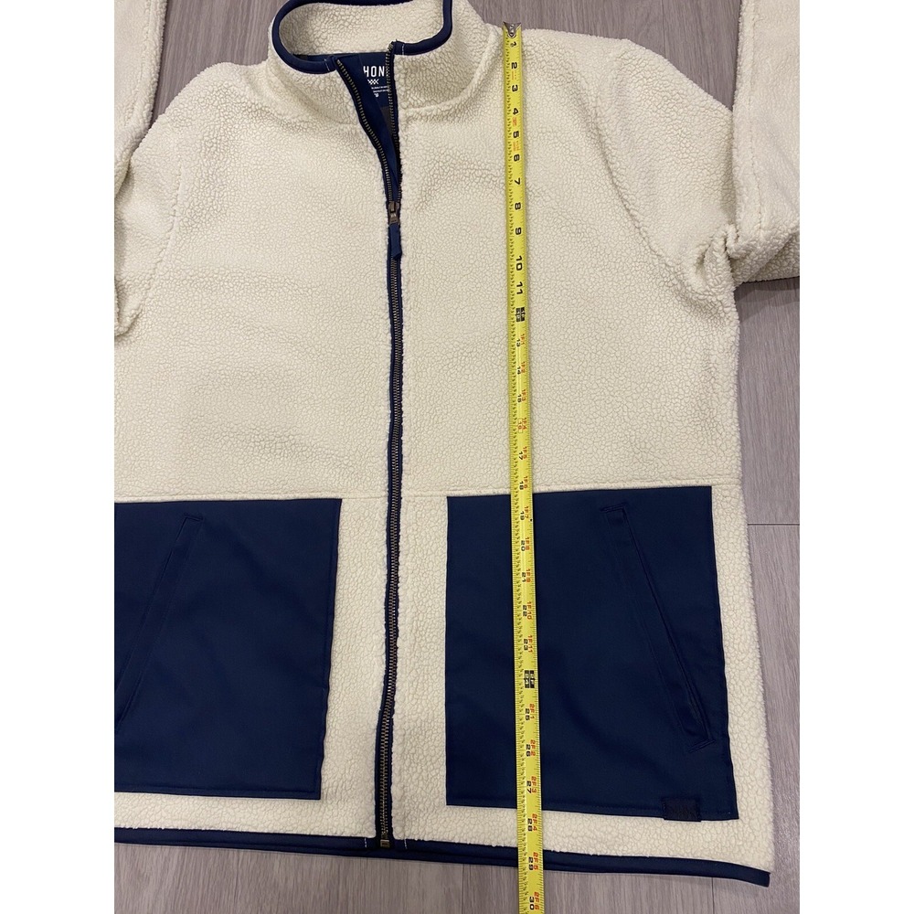 Rhone Men's Jacket Full Zip Fleece Sweater Pockets Size XL Created In USA White‎ - Picture 5 of 7